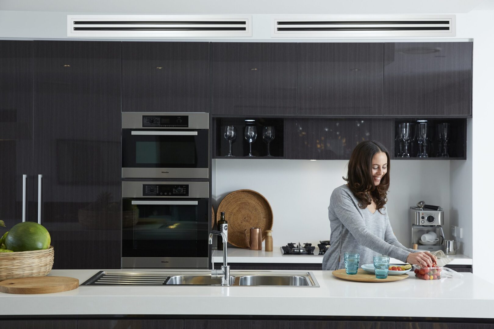Ducted air conditioning in a Lake Macquarie home kitchen