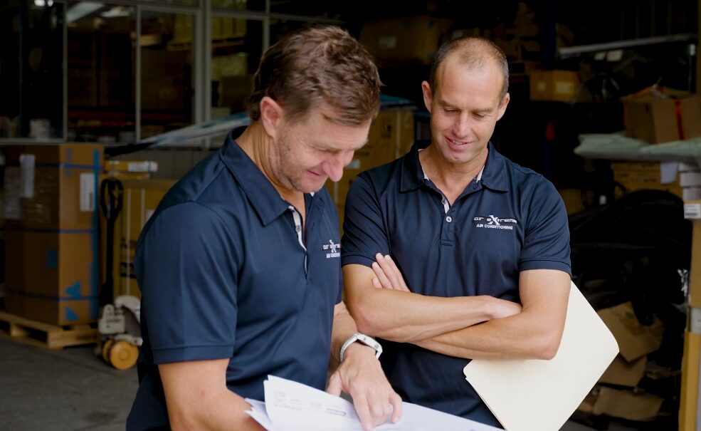 Commercial air conditioning install by the Air Extreme team